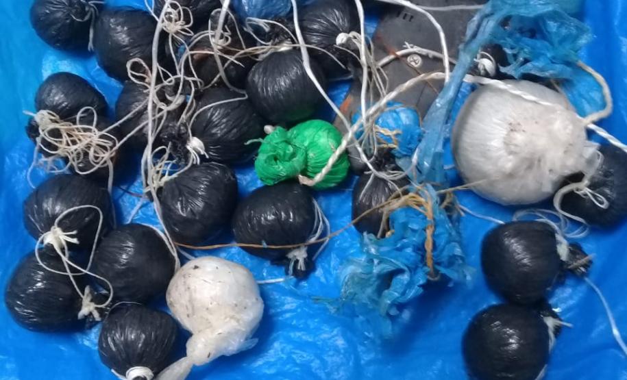 Agentes da CCSJP interceptam fumo que seria entregue para presos