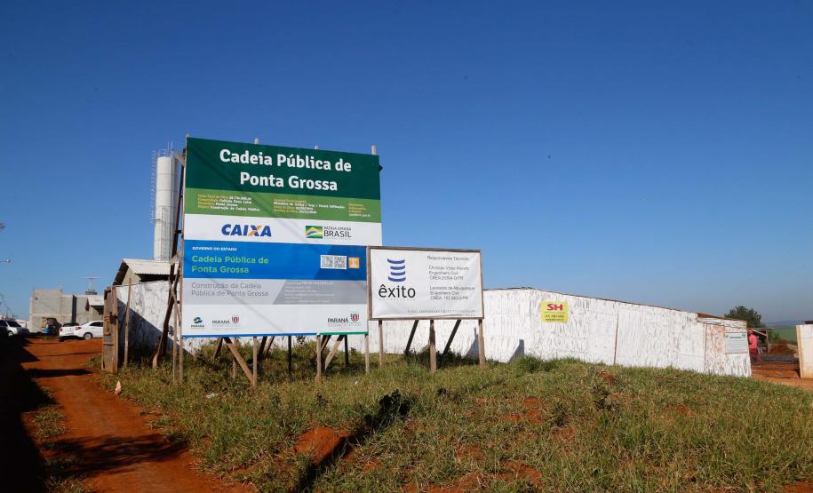 Construção cadeia publica de Ponta GrossaFoto Gilson Abreu