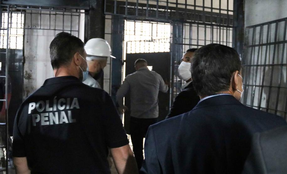 Obra de ampliação da Cadeia Pública de Curitiba está 60% concluída Obra de ampliação da Cadeia Pública de Curitiba está 60% concluída