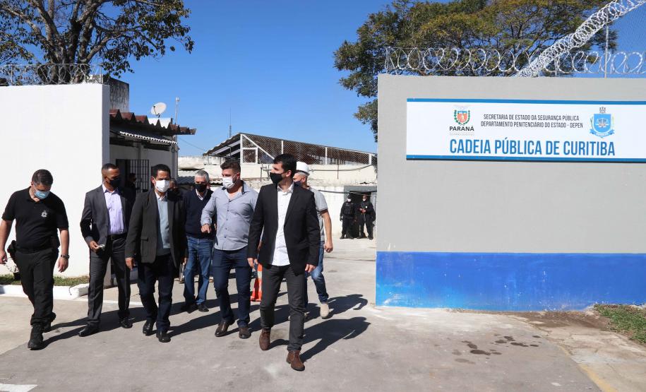 Obra de ampliação da Cadeia Pública de Curitiba está 60% concluída Obra de ampliação da Cadeia Pública de Curitiba está 60% concluída